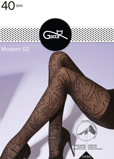 Колготки женские Gatta MODERN 02 | Чёрный